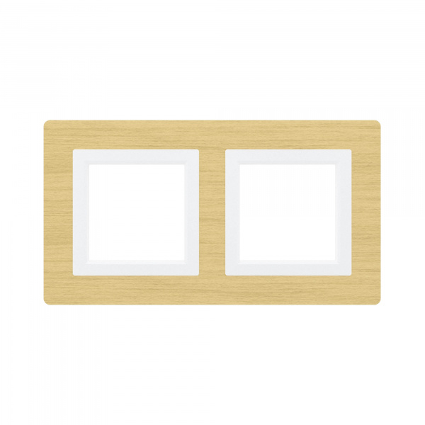 DKC Avanti Беленый дуб Дерево Рамка 4 модуля