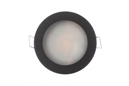 DK3012-BK Встраиваемый светильник влагозащ., IP 44, 50 Вт, GU10, черный, алюминий