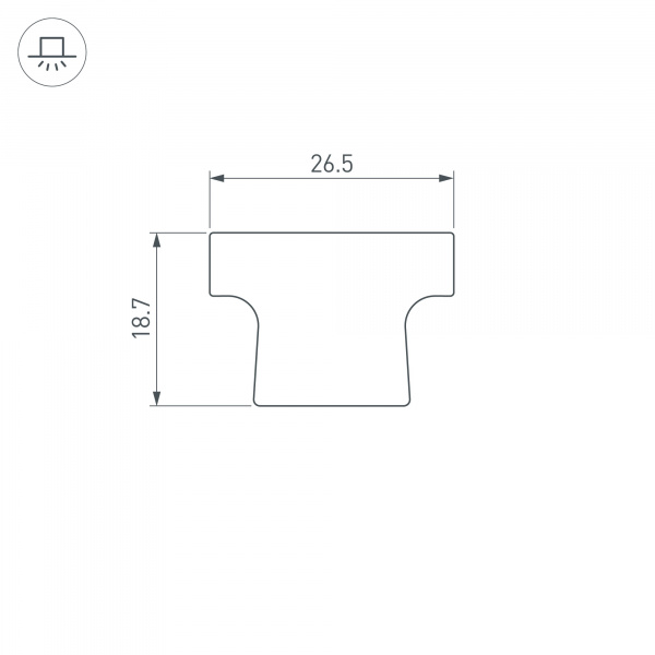 Arlight Экран ARH-FLOOR27-H28 OPAL (Пластик)