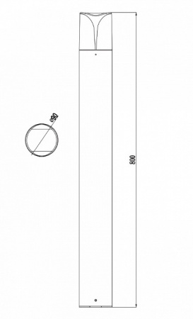 Фонарь уличный (столб) O018FL-01B Maytoni Piccadilly