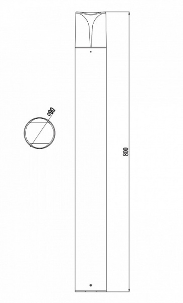 Фонарь уличный (столб) O018FL-01B Maytoni Piccadilly