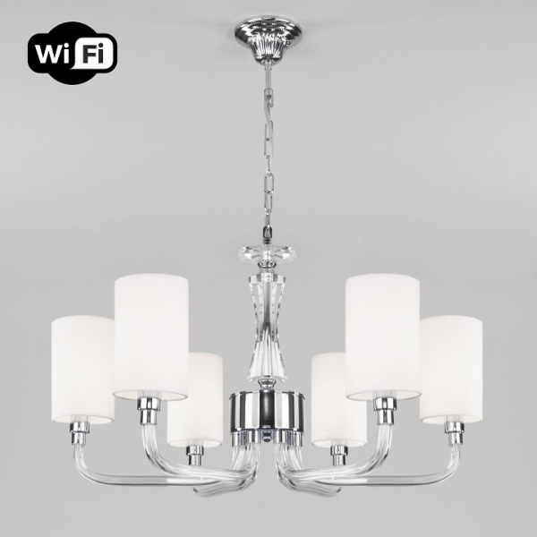 Умный подвесной светильник 60120/6 хром Eurosvet Catania