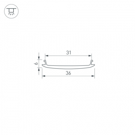 Экран STRETCH-S-35-CEIL-CENTER-100m (GAMMA35) (Arlight, -)
