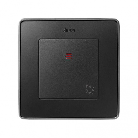 Simon 82 Графит Накладка с пиктограммой "лампа" для 1-клав. мех. с подсв., S82,82N