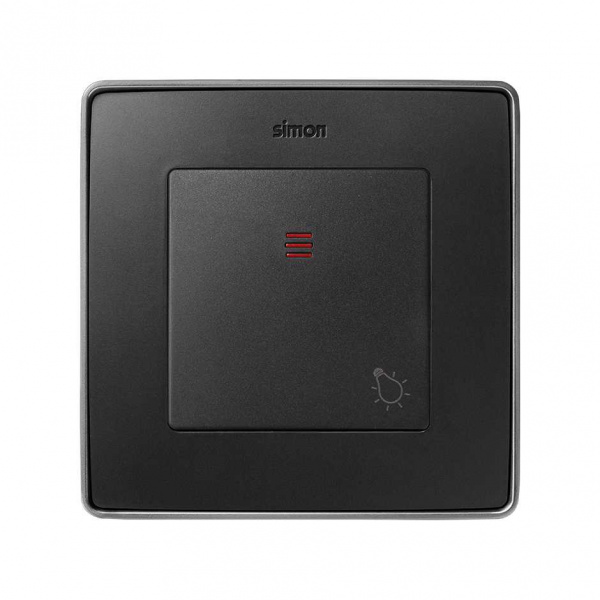 Simon 82 Графит Накладка с пиктограммой "лампа" для 1-клав. мех. с подсв., S82,82N