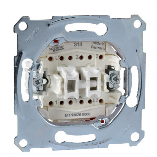 SE Merten Механизм QuickFlex Переключателя 2-клавишного 16АХ