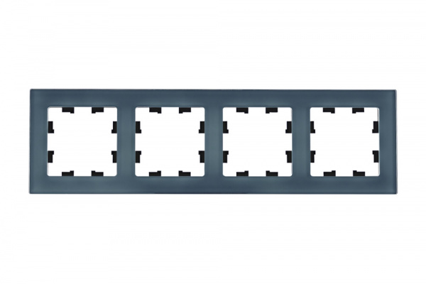 Systeme Electric AtlasDesign Nature Натуральное стекло Грифель Рамка 4-ая