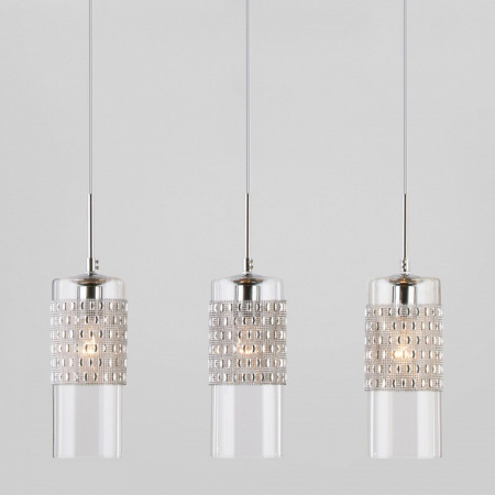 Подвесной светильник с плафонами 50148/3 хром Eurosvet Pilar