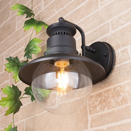 Talli D черный уличный настенный светильник GL 3002D Elektrostandard Talli a038480