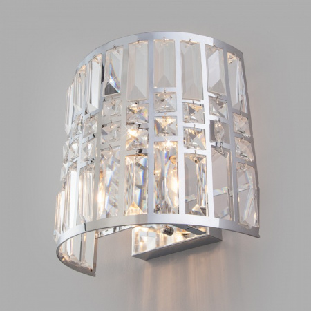 Настенный светильник с хрусталем 10116/2 хром Eurosvet Lory