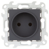 Simon 24 Графит Розетка 2К без защитных шторок