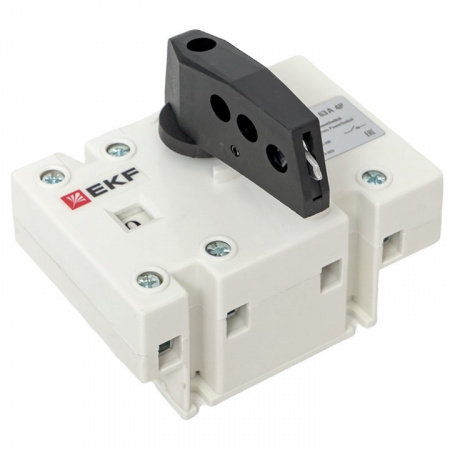 EKF Рубильник-выключатель 63A 4P c рукояткой управления для прямой установки PowerSwitch