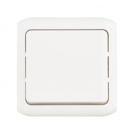 Legrand Quteo Белый Переключатель 1-клавишный IP44 10А