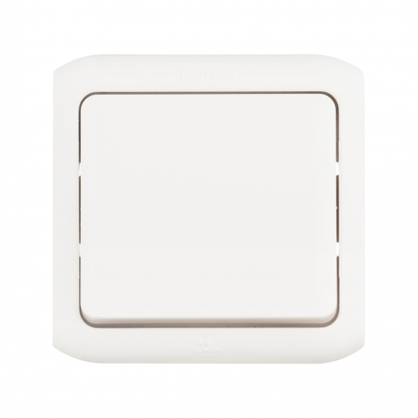 Legrand Quteo Белый Переключатель 1-клавишный IP44 10А
