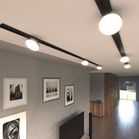 Трековый светодиодный светильник для однофазного шинопровода Pila Серебро 12W 4200K 85078/01 Elektrostandard Pila a056104