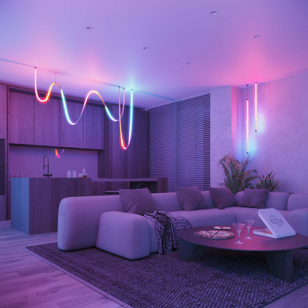 Лента герметичная SPI MOONLIGHT-BLACK-TOP-G180-D25mm 12V RGB-PX2 (21.6 W/m, IP65, 5m, wire x1) (Arlight, Вывод прямой, 3 года)