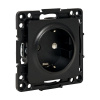 EKF PROxima Стокгольм Черный Розетка с/з, со шторками, 16А ,винт.клеммы