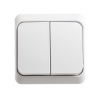 SE Этюд наруж Бел Выключатель 2-клавишный с подсветкой