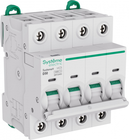 Systeme Electric Systeme9 Автоматический выключатель (АВ) D 50A 4P 10kA 400В