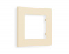 Рамка ALFA Techno (Бежевый матовый) 1-ая AF220331