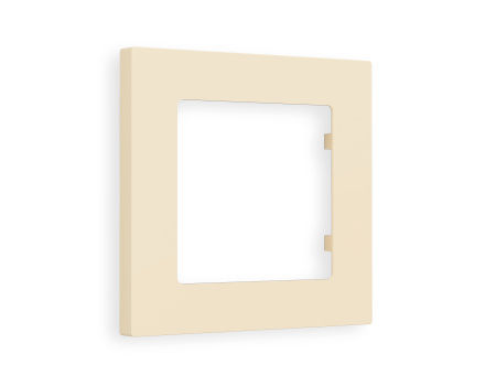 Рамка ALFA Techno (Бежевый матовый) 1-ая AF220331