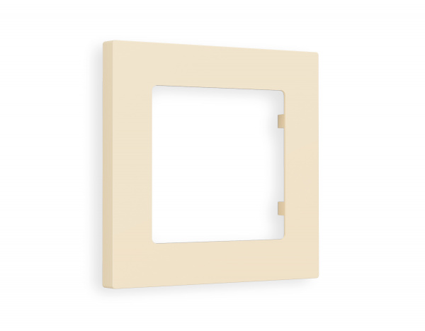 Рамка ALFA Techno (Бежевый матовый) 1-ая AF220331