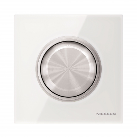 ABB SKY Moon Стекло белое Рамка 1-постовая