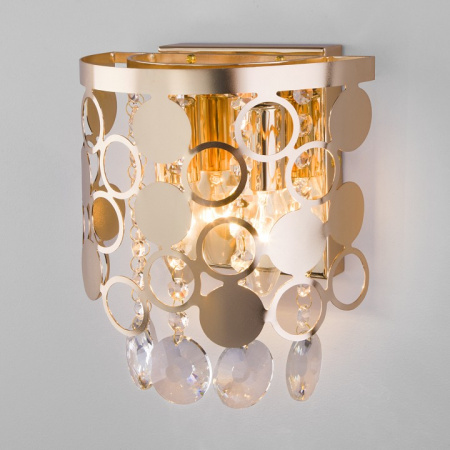 Настенный светильник с хрусталем 10114/2 золото Eurosvet Lianna