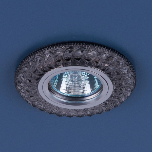 Встраиваемый точечный светильник со светодиодной подсветкой 2180 MR16 SB дымчатый Elektrostandard Angli a035188