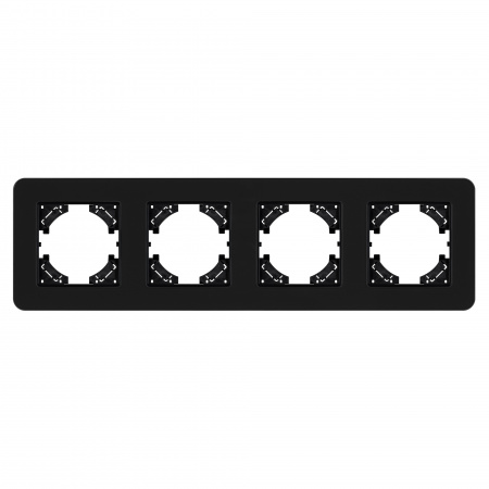 Arlight Рамка стеклянная FRM-OMALI-SFGS-4-BK (-)