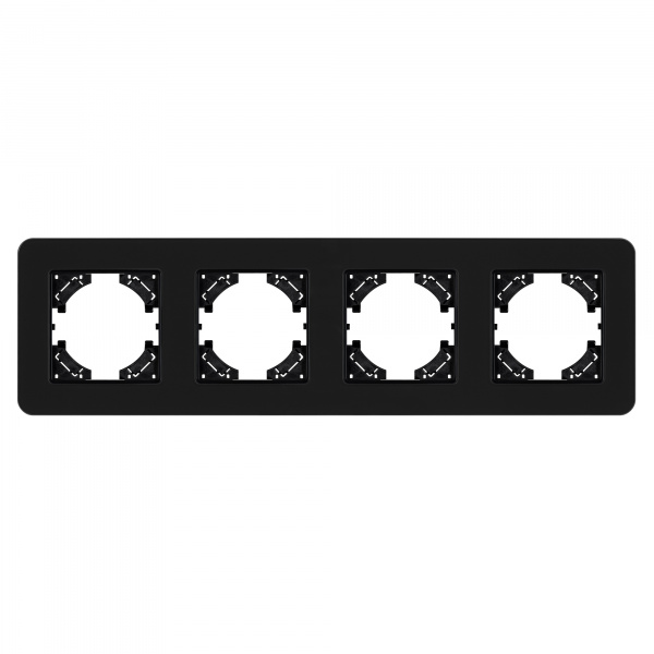 Arlight Рамка стеклянная FRM-OMALI-SFGS-4-BK (-)