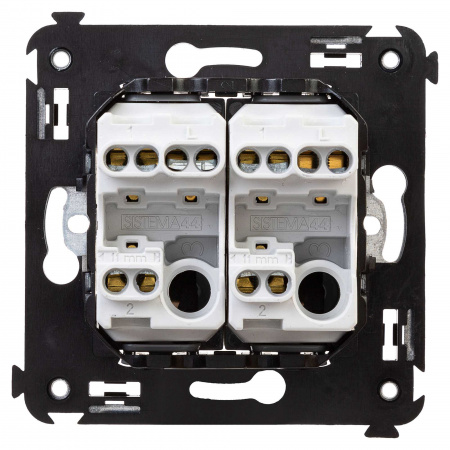 DKC Avanti Белое облако Переключатель двухклавишный