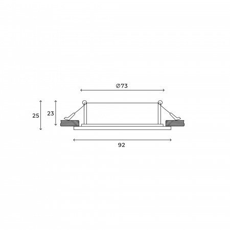 Встраиваемый светильник Hesby Eclipse HSBL_0112 IP20,15Вт, GU10, белый