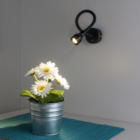 Настенный светодиодный светильник с гибким основанием KORD LED MRL LED 1030 черный Elektrostandard Kord a040000