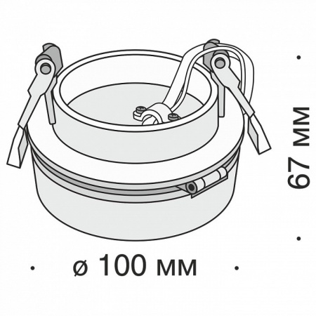 Встраиваемый светильник DL2003-L12B4K Maytoni Magic