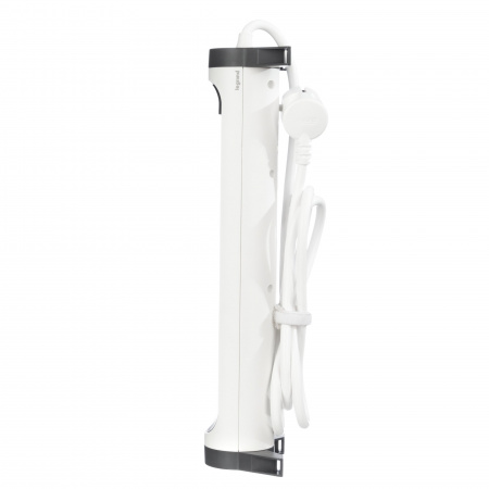 Legrand Revolution Комфорт Бело-черный Удлинитель 3x2К+З с 2xUSB A+C (3А), кабель 1,5м, плоские розетки, УЗИП с индикацией, фиксируемый поворотный бло