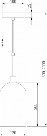 Подвесной светильник со стеклянными плафонами 50357/1 латунь Eurosvet Bambola