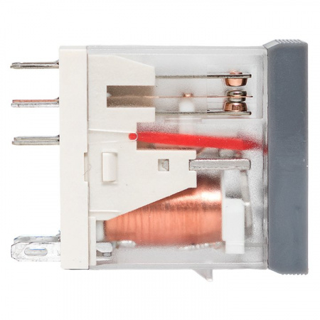 EKF AVERES Реле промежуточное с кнопкой и мех. Индикацией RPAt 22/2 8A 230В AC