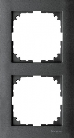 SE Merten SM M-Pure Антрацит Рамка 2-ая