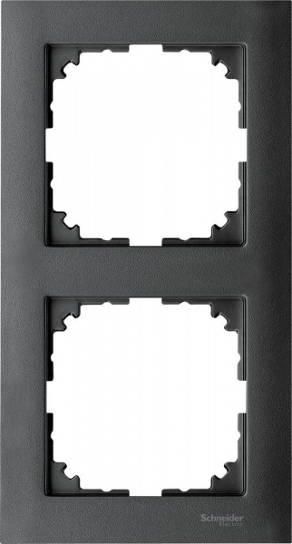 SE Merten SM M-Pure Антрацит Рамка 2-ая