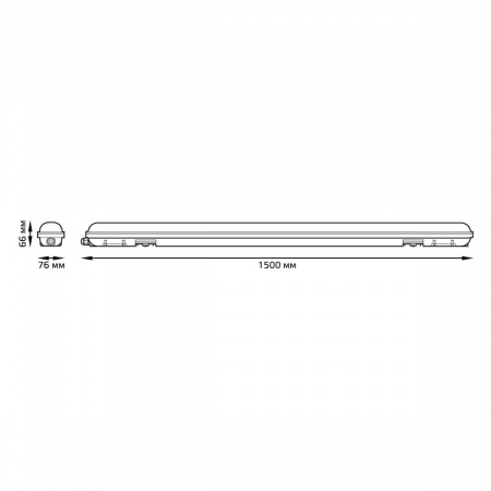 Настенно-потолочный светодиодный светильник Gauss ССП-176 Evo 864425348