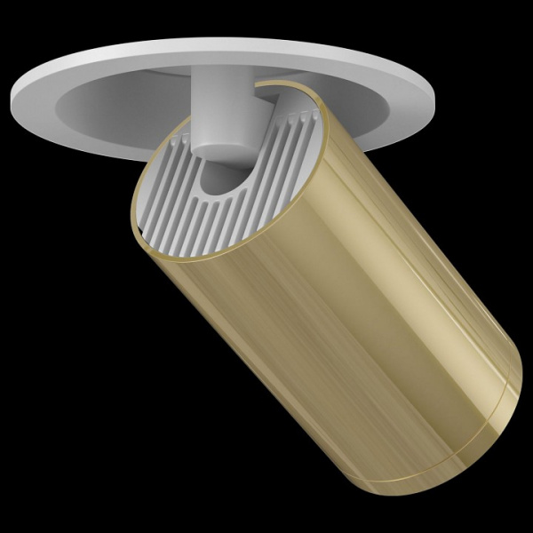 Встраиваемый светильник (Набор) C048CL-1WG(C048CL-01W(1шт.), TRA020-01G(1шт.)) Maytoni Focus S