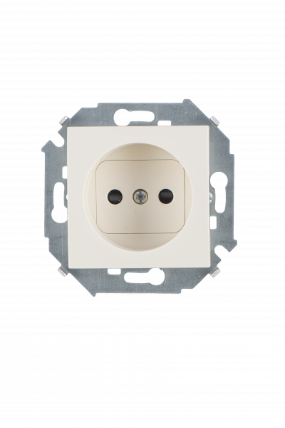 Simon 15 Бежевая Розетка б/з, 16А, 250В, винт.зажим