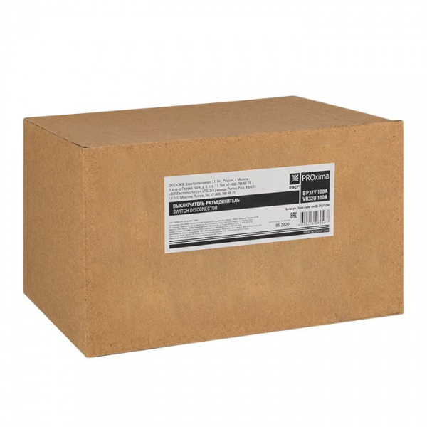 EKF PROxima Выключатель-разъединитель ВР32У-31В71250 100А 2 направ.с д/г камерами съемная левая/правая рукоятка MAXima