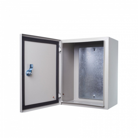 DEKraft ЩРНМ-1 Корпус металлический навесной с монтажной панелью IP54, 395х310х220 DEKraft ЩРНМ-1 Корпус металлический навесной с монтажной панелью IP54, 395х310х220