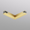 TR5723-SB Электрический коннектор для трека SHINE BASE 90° потолок-потолок, сатинированная латунь, алюминий