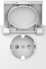 Donel Накладка для розетки Schuko с заземлением, с крышкой, 16A 250 В~, матовый белый, серия S08, DS45433