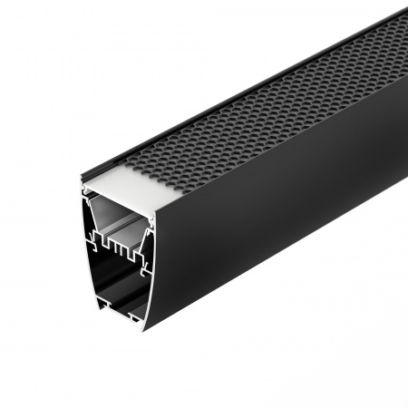 Arlight Профиль LINE-5075-U-HONEYCOMB-2000 BLACK (Алюминий)