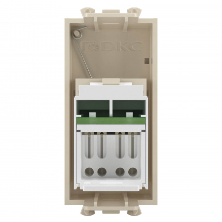 DKC Avanti Ванильная дымка Компьютерная розетка RJ-45  категория 6А 1 модуль