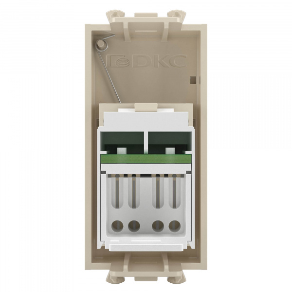 DKC Avanti Ванильная дымка Компьютерная розетка RJ-45  категория 6А 1 модуль